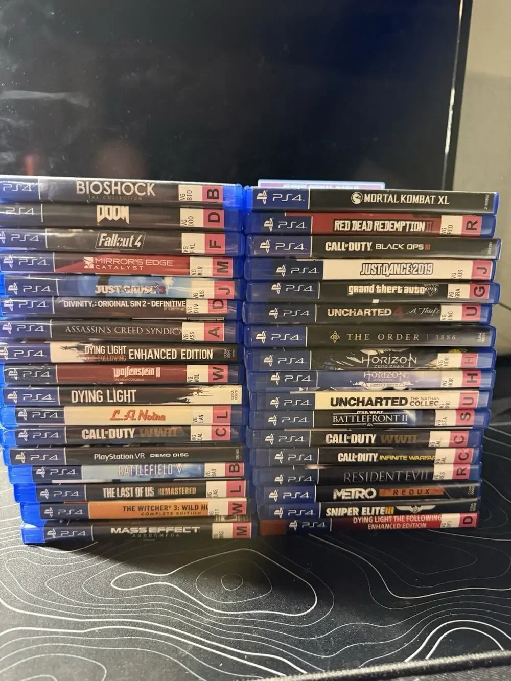 Ps4 Game Lot Of 34 Games Premium Titles Red Dead Doom Call Of Duty Bioshock